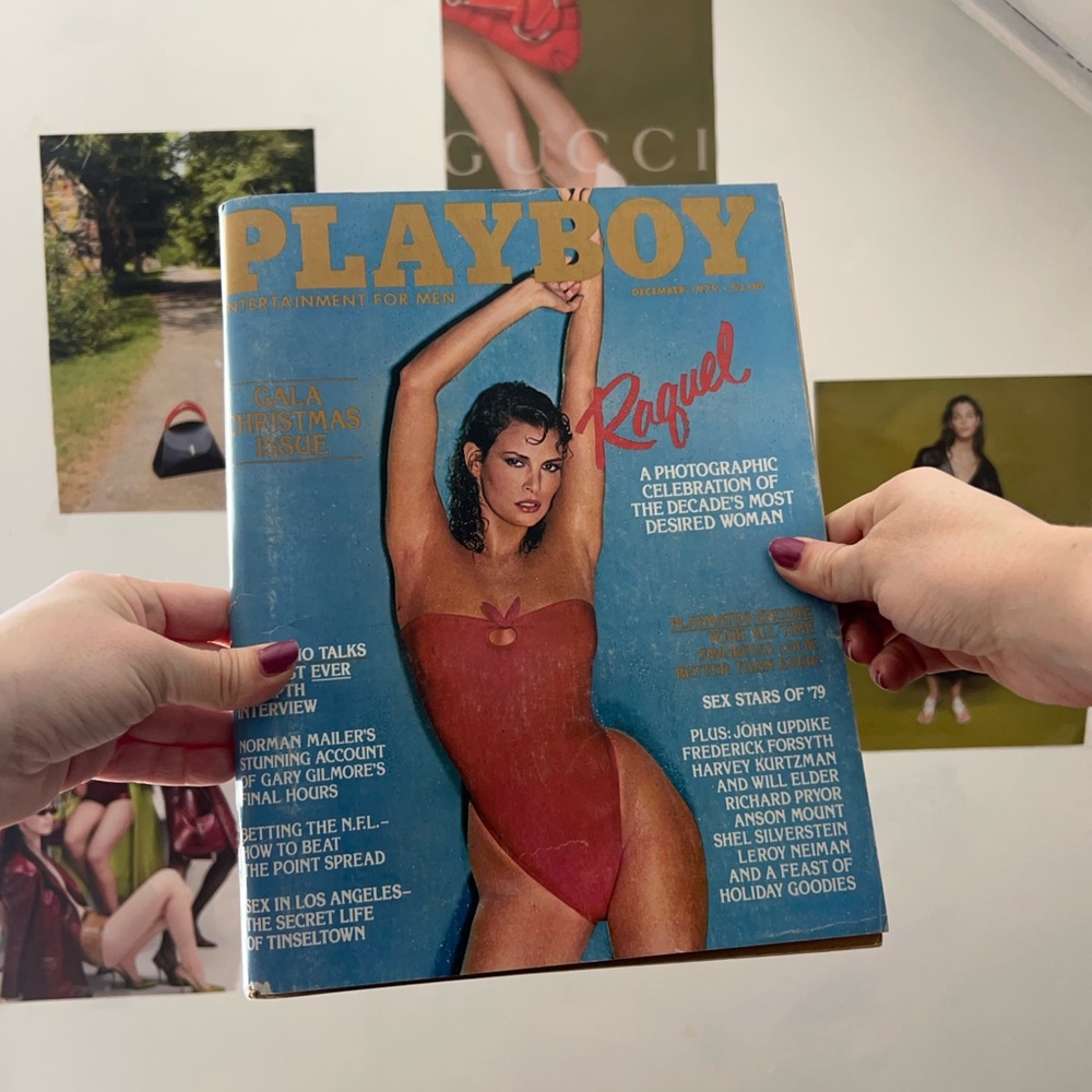 Vintage Playboy Art Piece Retro Memorabilia December 1979 70's Supermodel